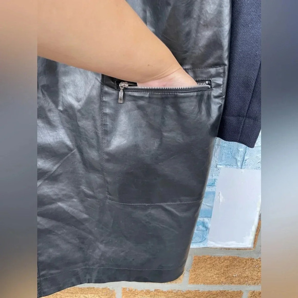 PRET POUR PARTIR WOOL WATERPROOF FABRIC MIX NYMPHEA COAT SIZE 38 /8 - Picture 9 of 13